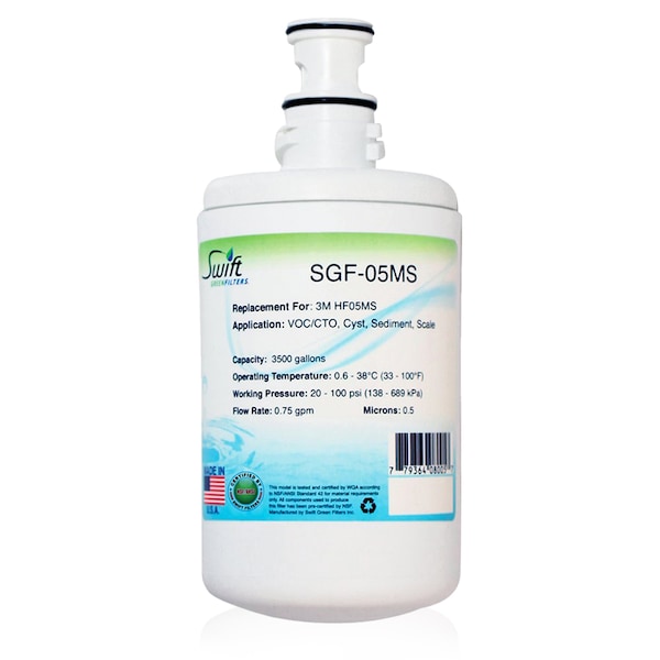 SGF-05MS Replacement for 3M-HF05MS by Swift Green Filters